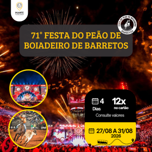 71° FESTA DO PEÃO DE BOIADEIRO DE BARRETOS 2026 – 100% RODOVIÁRIO!